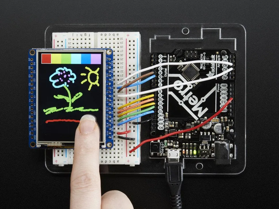 Adafruit 2.4" TFT LCD with Touchscreen Breakout w/MicroSD Socket - ILI9341