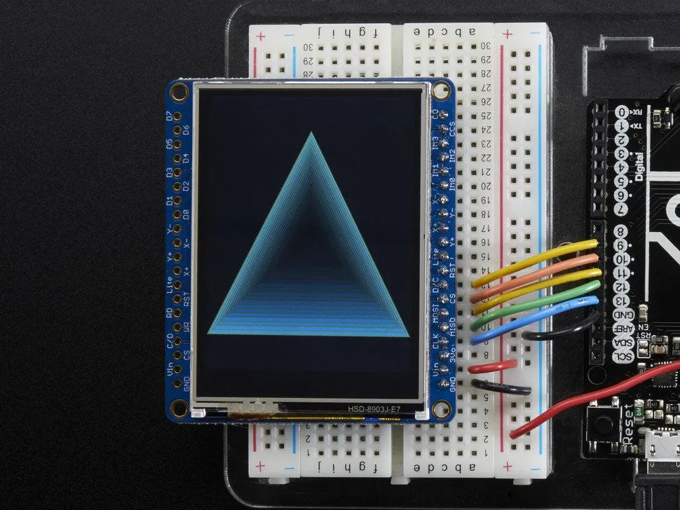 Adafruit 2.4" TFT LCD with Touchscreen Breakout w/MicroSD Socket - ILI9341