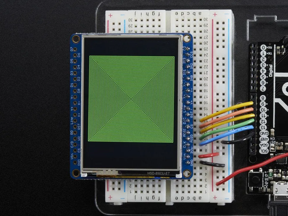 Adafruit 2.4" TFT LCD with Touchscreen Breakout w/MicroSD Socket - ILI9341