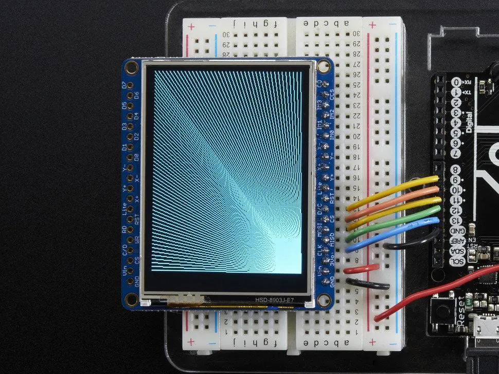 Adafruit 2.4" TFT LCD with Touchscreen Breakout w/MicroSD Socket - ILI9341