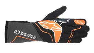 ALPINESTARS 3550123_156_M TECH 1-ZX v3 Racing gloves, FIA 8856-2018, black/orange fluo, Size M