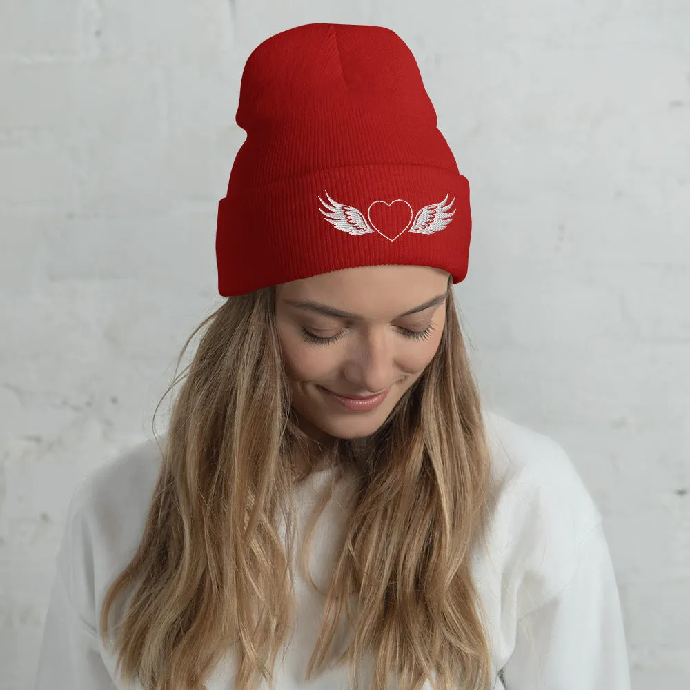 Angel Wings Design Beanie Cozy, Stylish, and Unique, lioness-love