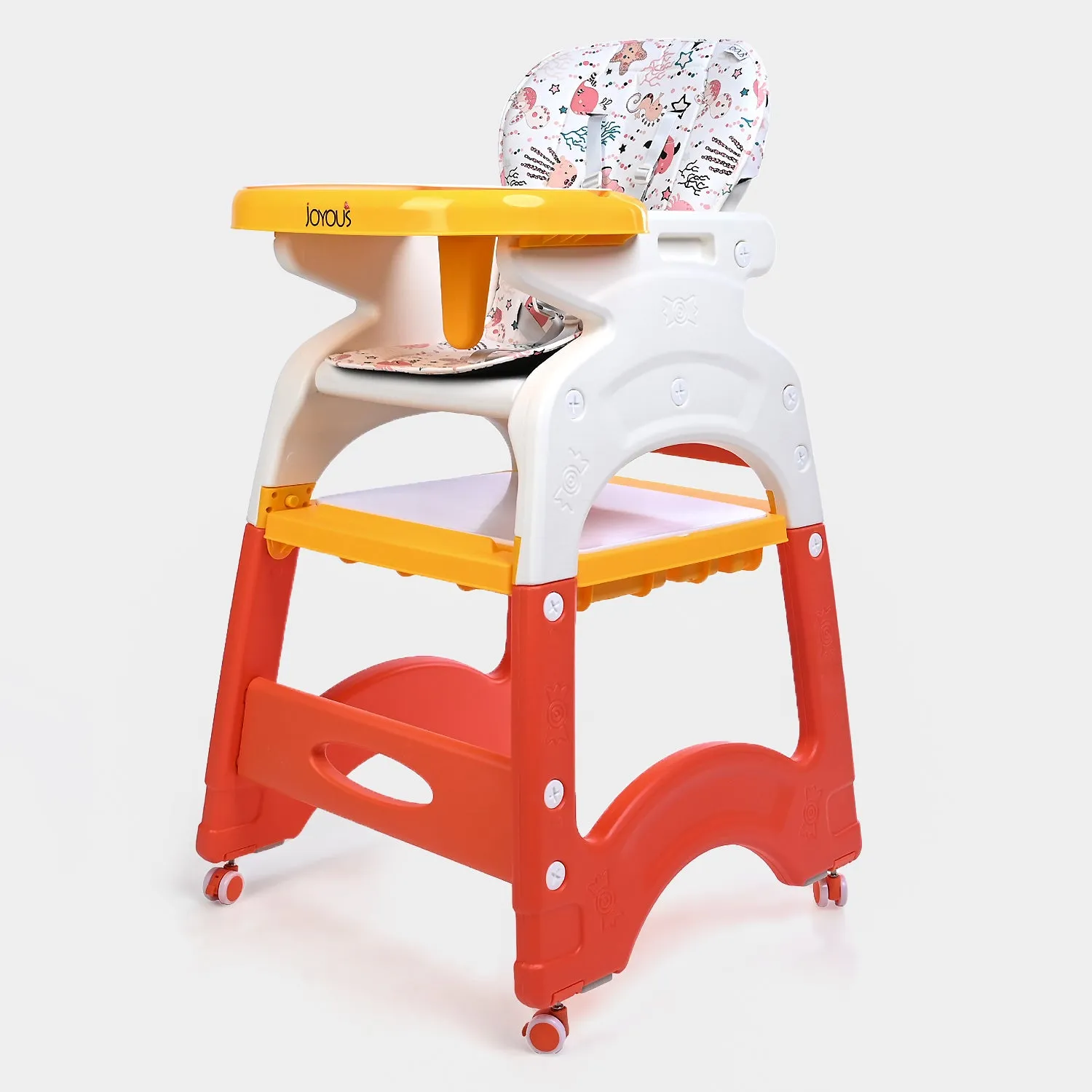 Baby High Chair 3 in 1 Orange (985)