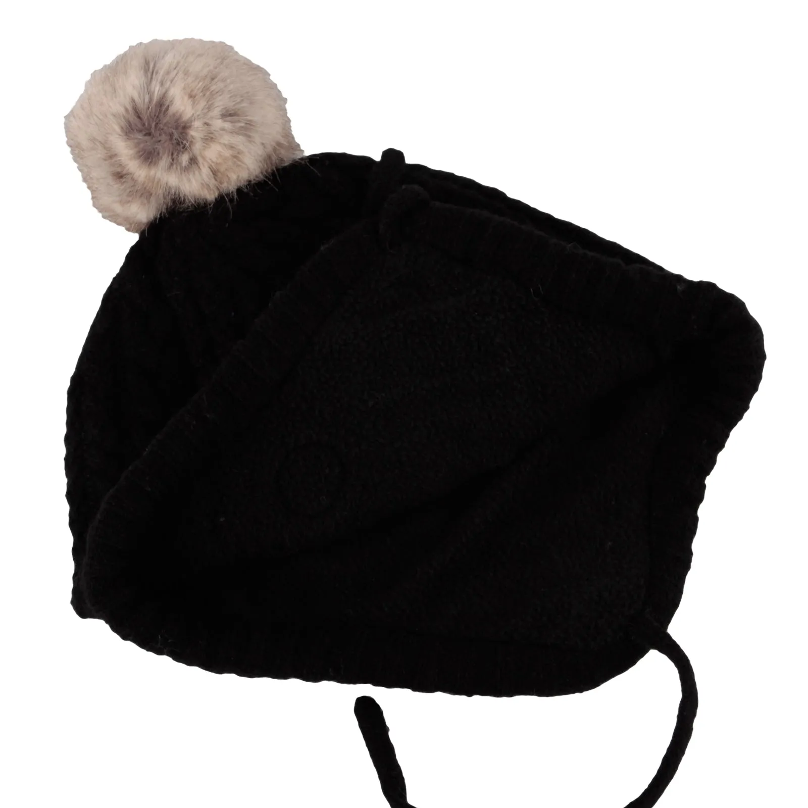 Baby Knit Winter Pom Beanie Toddler Earflap Warm Hat XZJ0066