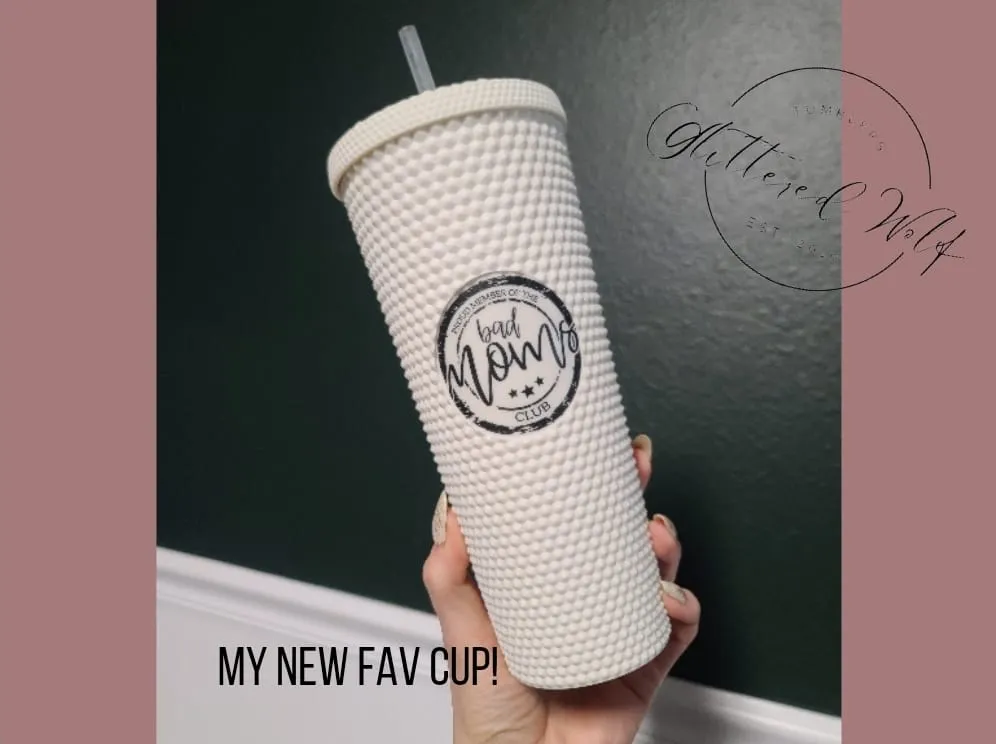 Bad Moms Studded Tumbler