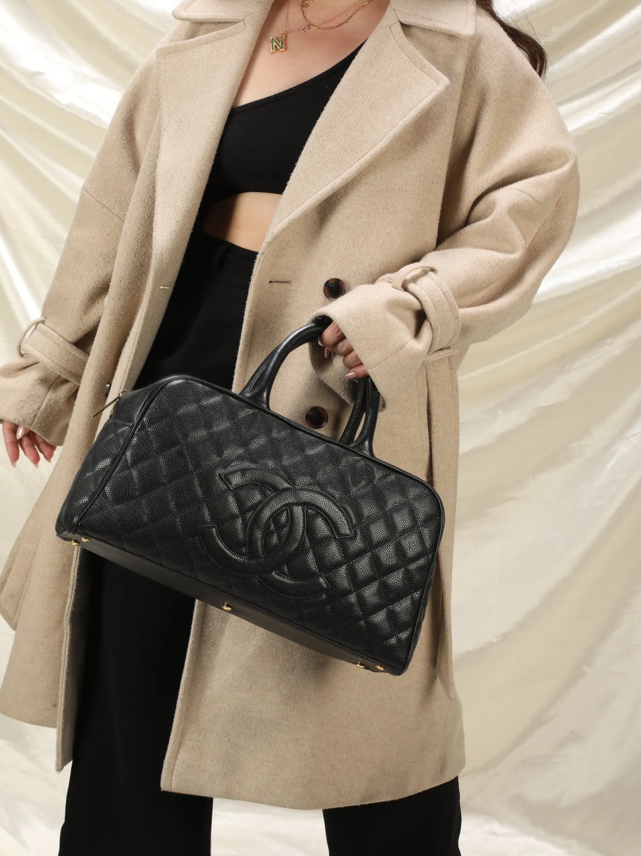 Chanel Caviar Bowler Bag