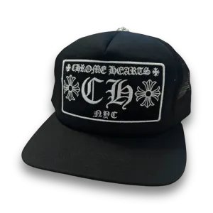 Chrome Hearts New York City Trucker Hat Black