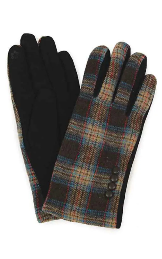 EAGL9763 Plaid Pattern Gloves (12prs Pack)