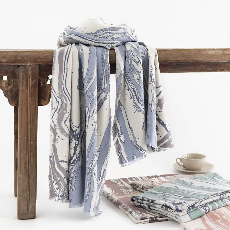 FH23-5086 printed winter scarf