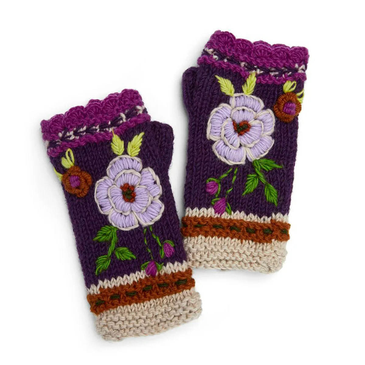 Hand Knitted Wool Hand Warmers