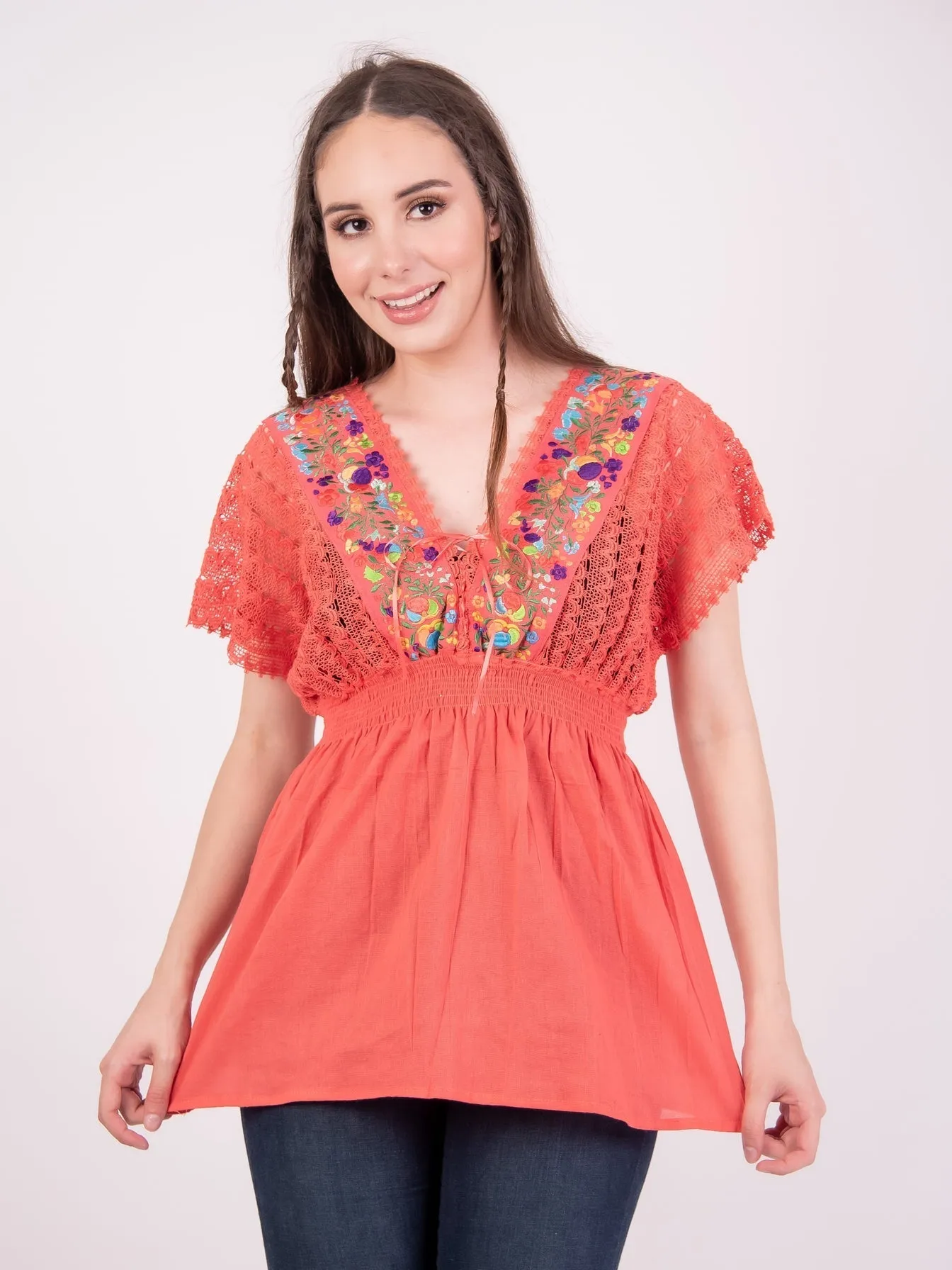 Jazmin Blouse Coral