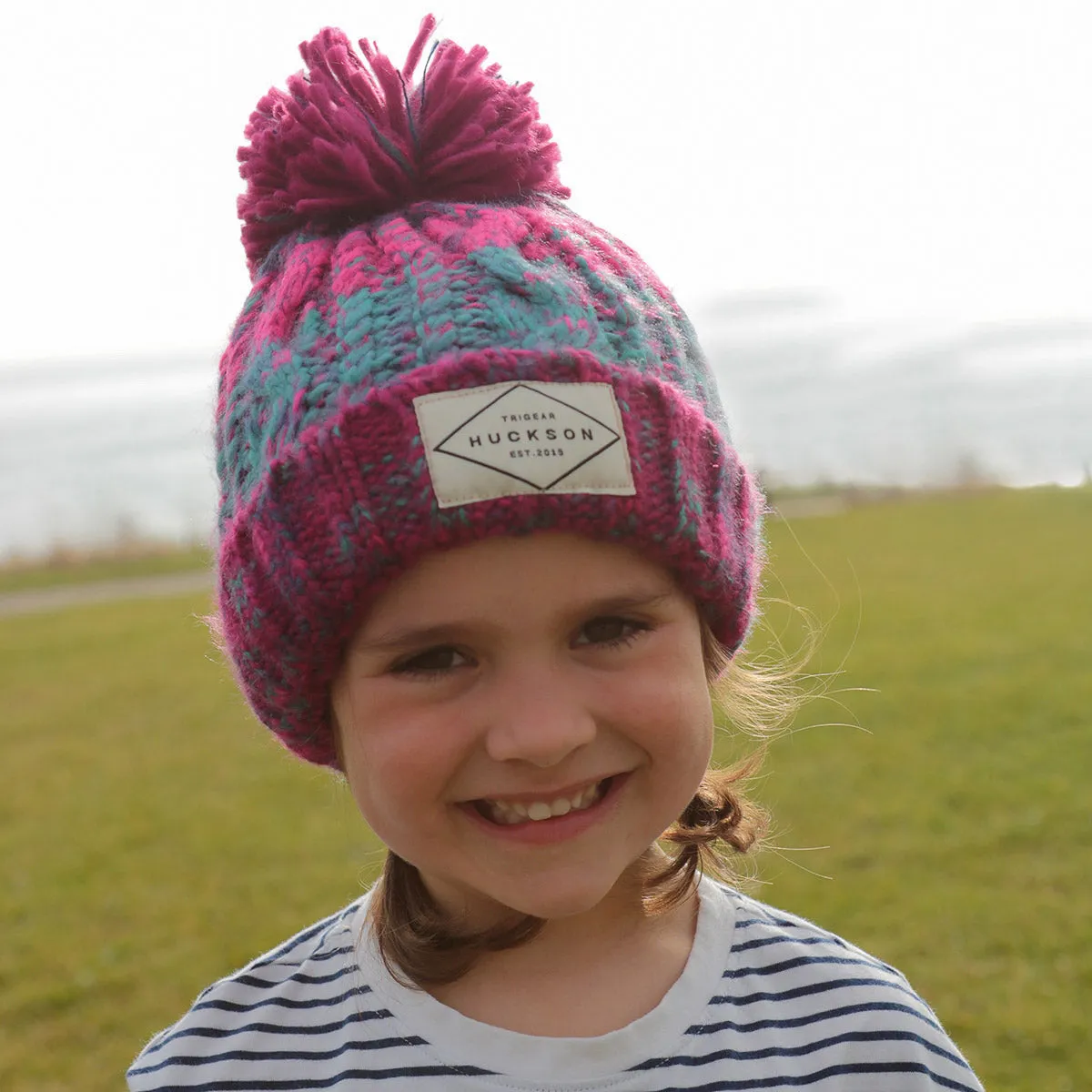 Junior Corkscrew Bobble Beanie (Various colours)