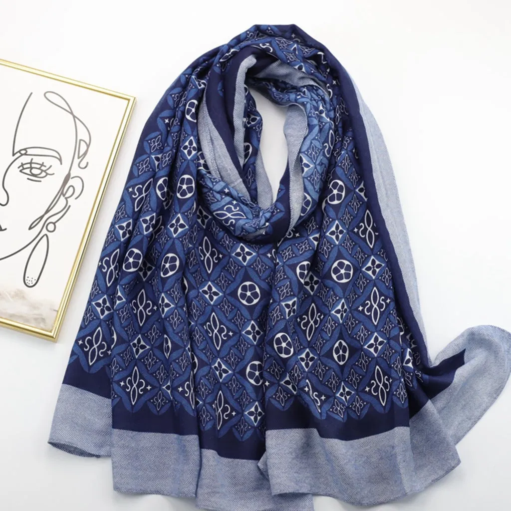 JY230126 printed scarf