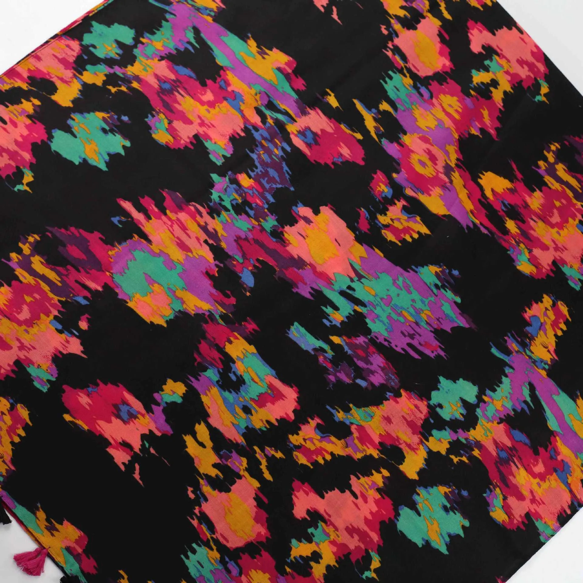 JY230813 Abstract splash-ink printed scarf