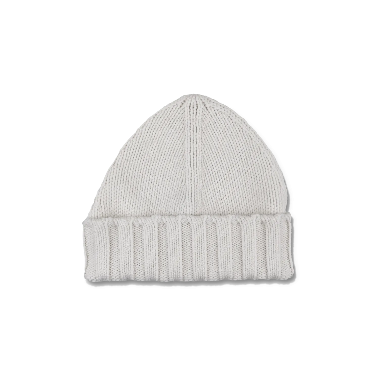 Knitted Pure Cashmere Beanie in Milk