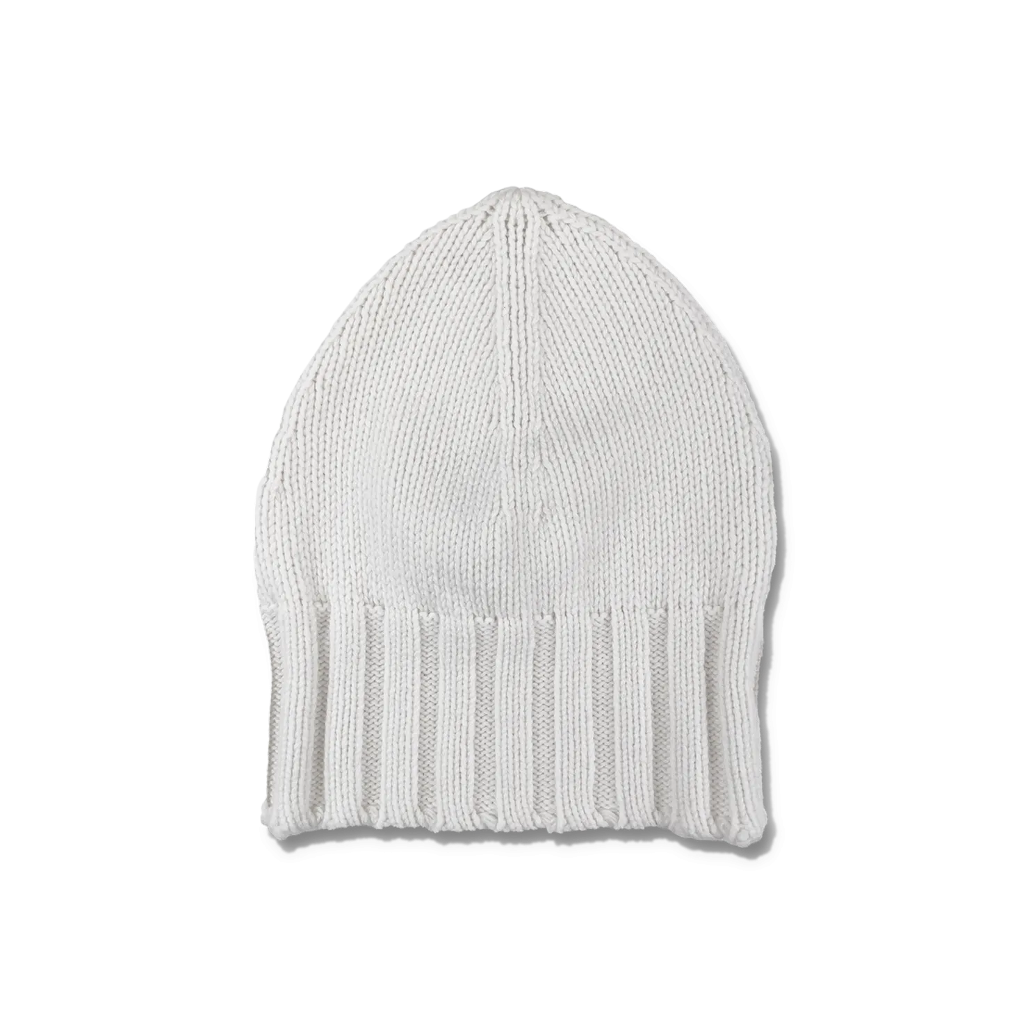 Knitted Pure Cashmere Beanie in Milk