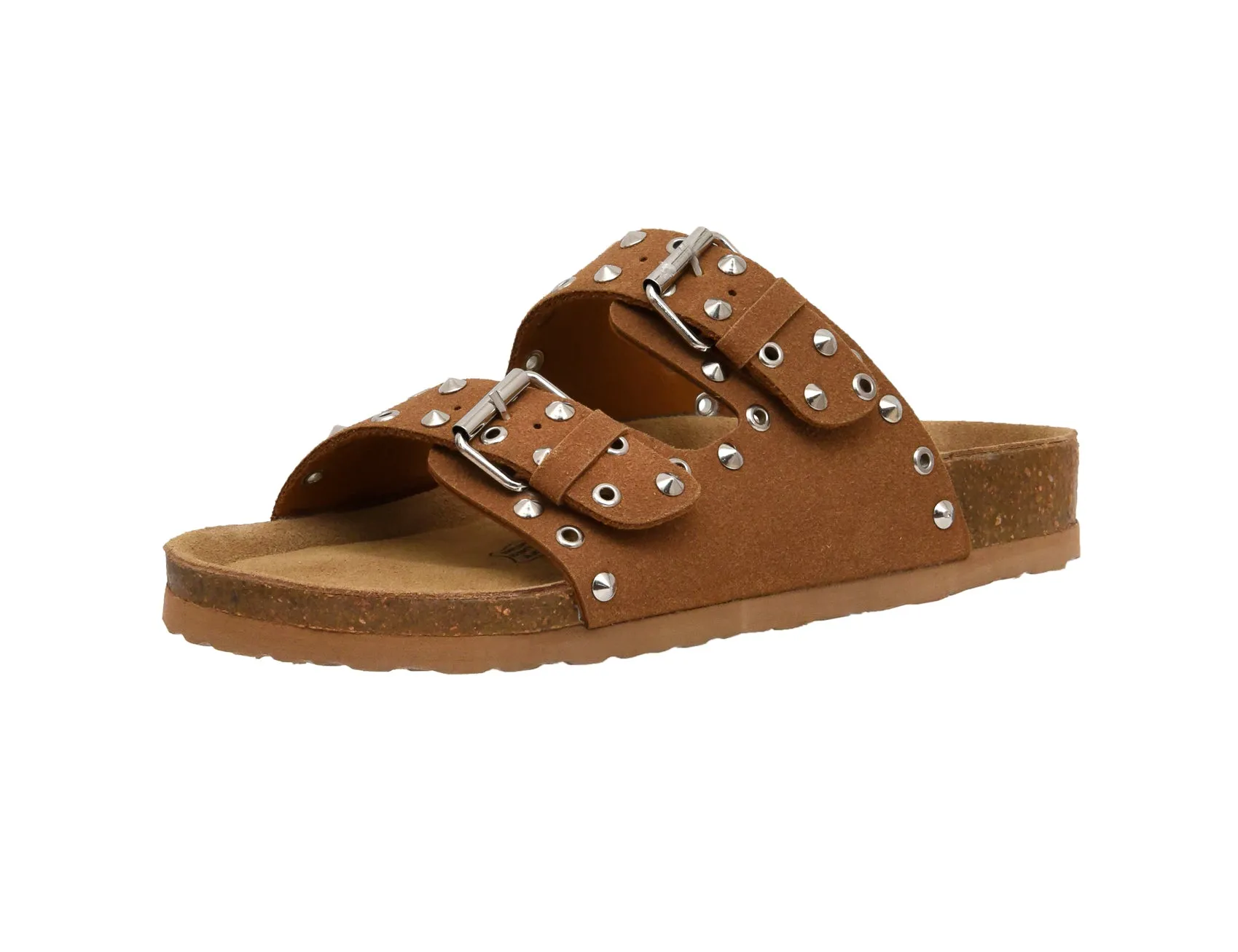 Landon Studded Cork Footbed Sandal