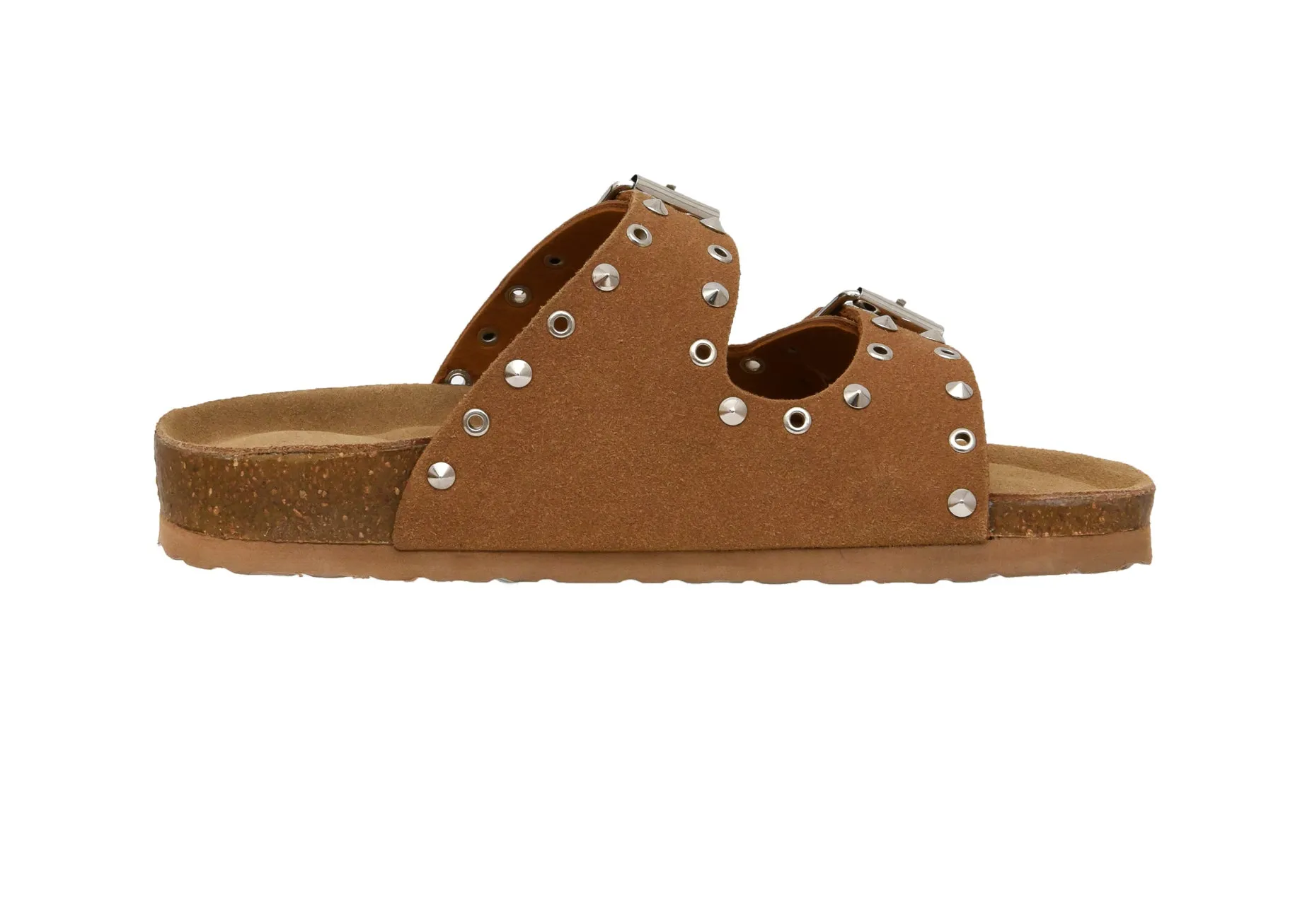 Landon Studded Cork Footbed Sandal