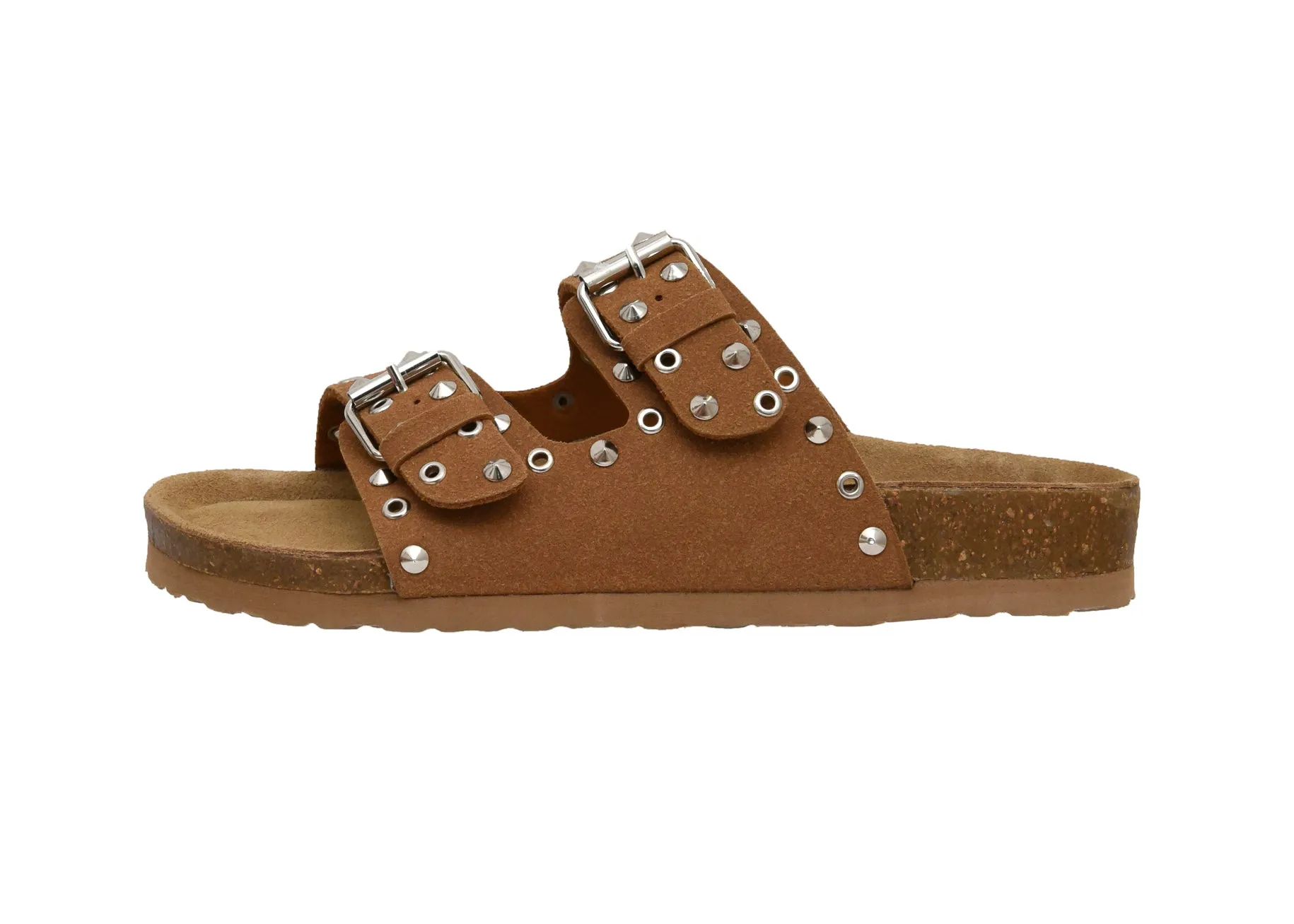 Landon Studded Cork Footbed Sandal