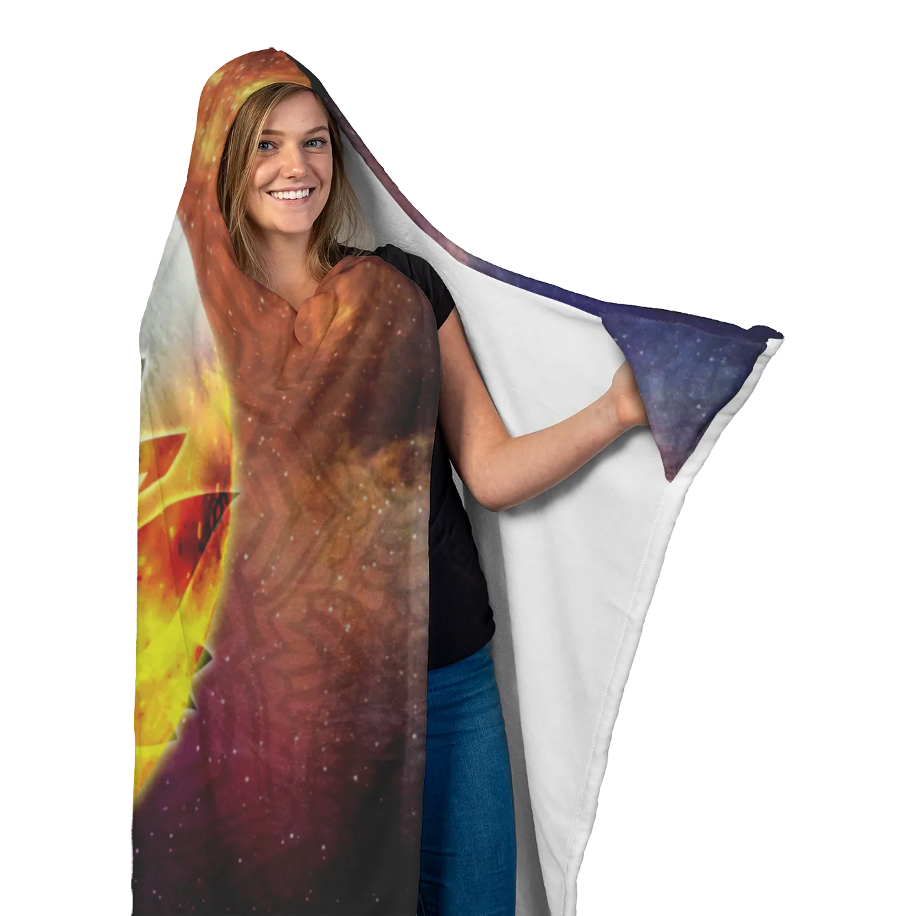 Lotus Energy Hooded Blanket