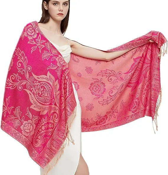 MY04Imitation cashmere new fashion four seasons all-match jacquard cashew tassel scarf long scarf