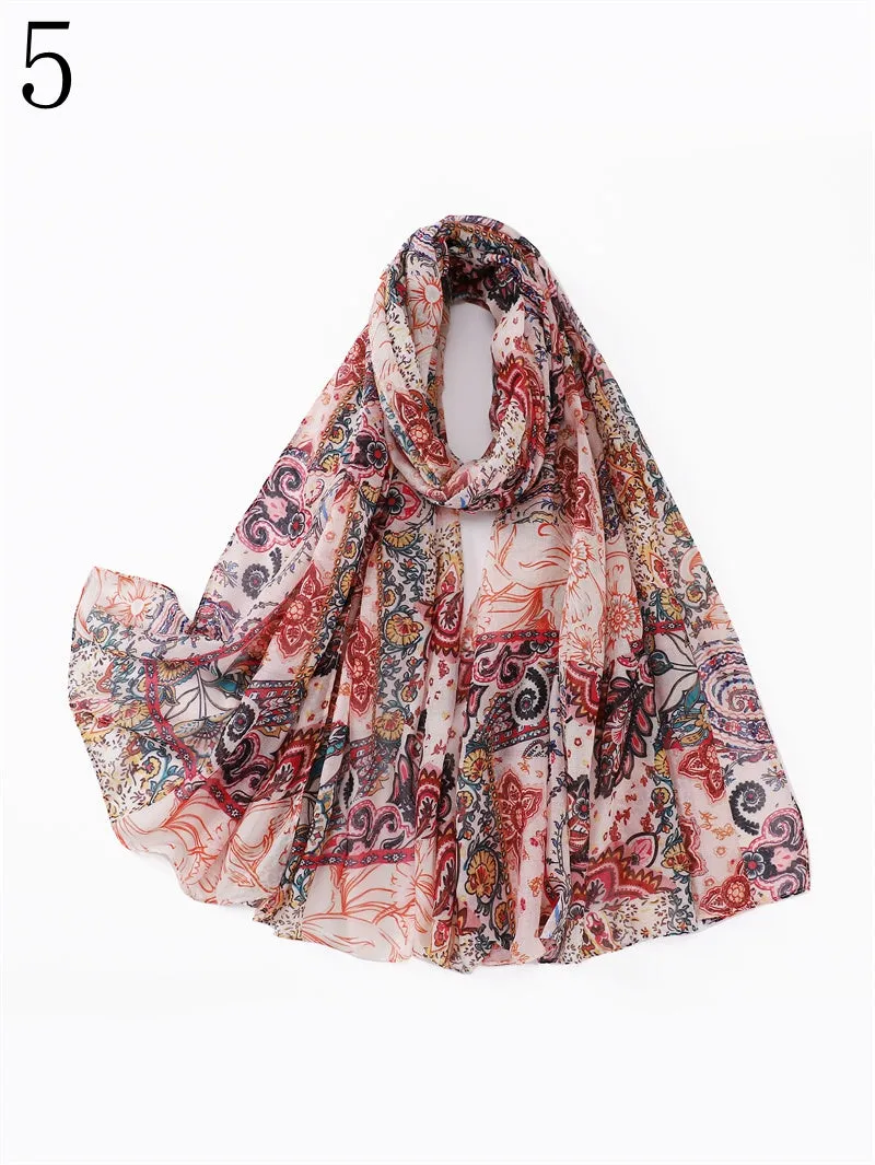 MYP035 Stylish ethnic style printed scarf Comfortable casual scarf