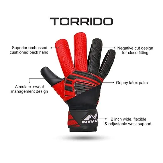 Nivia Raptor Football Gloves | KIBI Sports