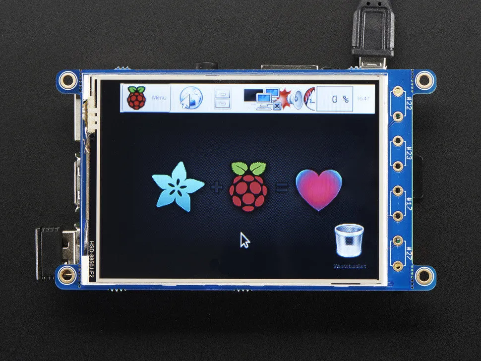 PiTFT Plus 320x240 3.2" TFT   Resistive Touchscreen