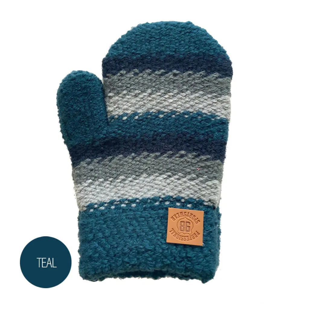 Sierra Soft Knit Mittens for Baby or Toddler - 2-Pack Unisex Gloves for Kids