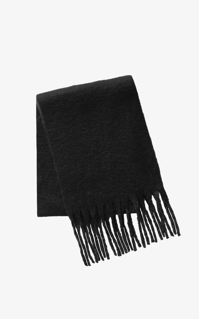 SOIA&KYO BEV - Faux Mohair Solid Scarf With Fringed Edge