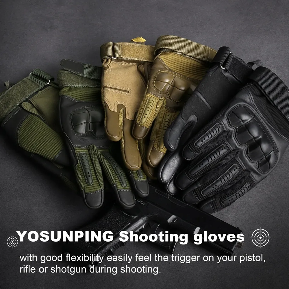 Taktiska Handskar med Touch Screen funktion - Tactical Gloves PU Leather Army Military Combat