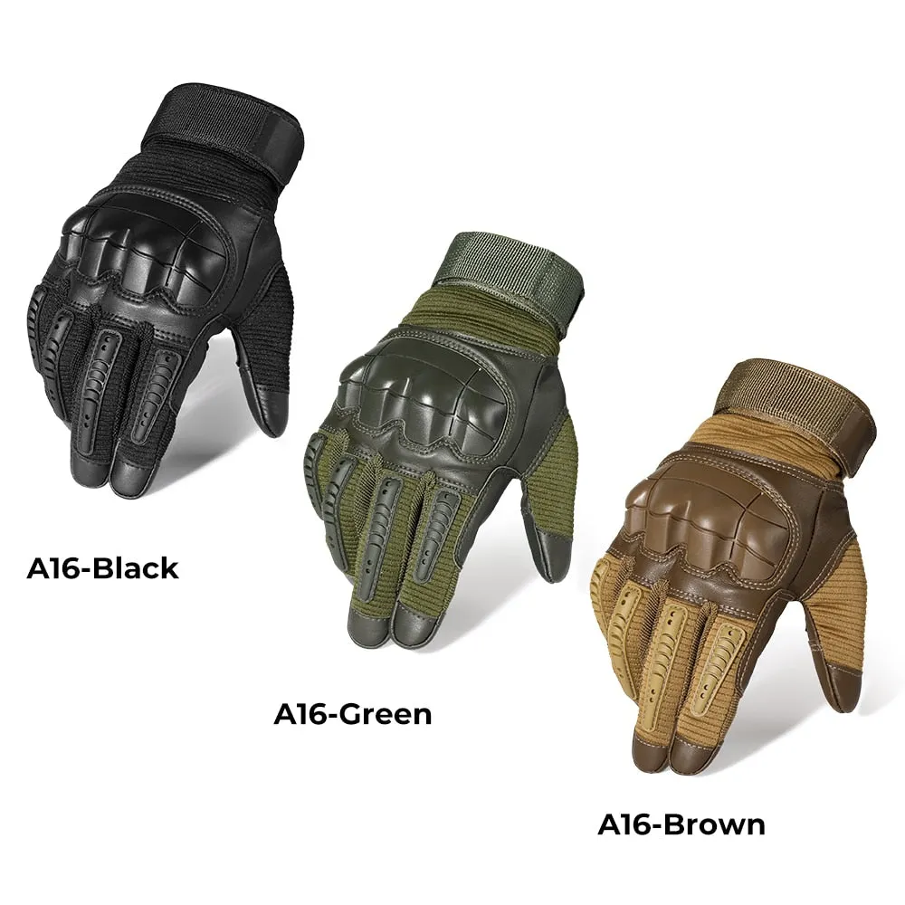 Taktiska Handskar med Touch Screen funktion - Tactical Gloves PU Leather Army Military Combat