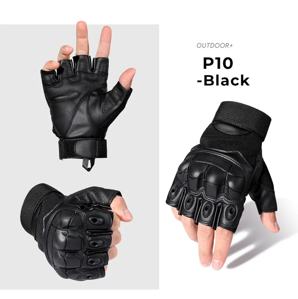 Taktiska Handskar med Touch Screen funktion - Tactical Gloves PU Leather Army Military Combat