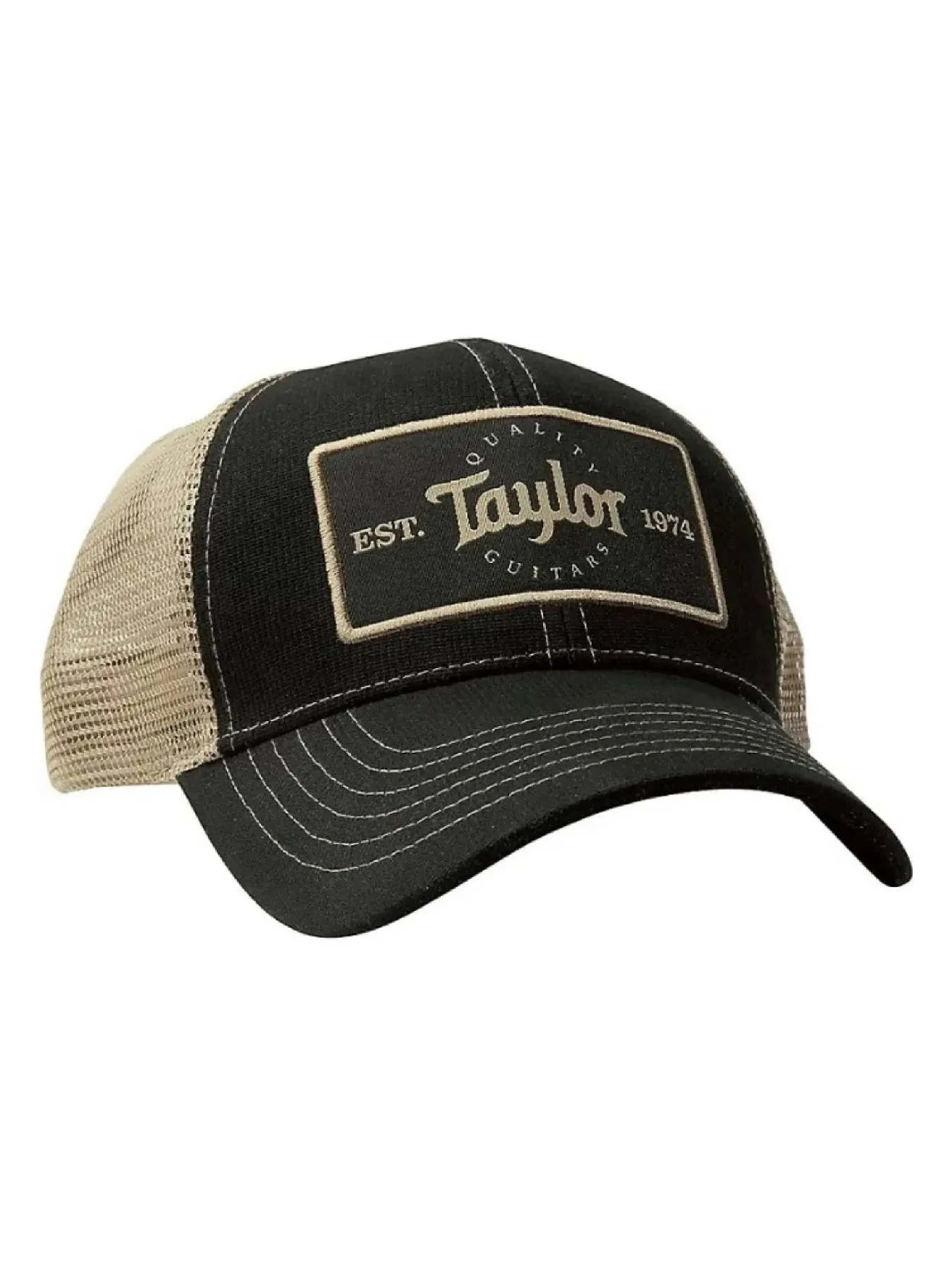 Taylor Trucker Cap, Black/Khaki with Taylor Patch