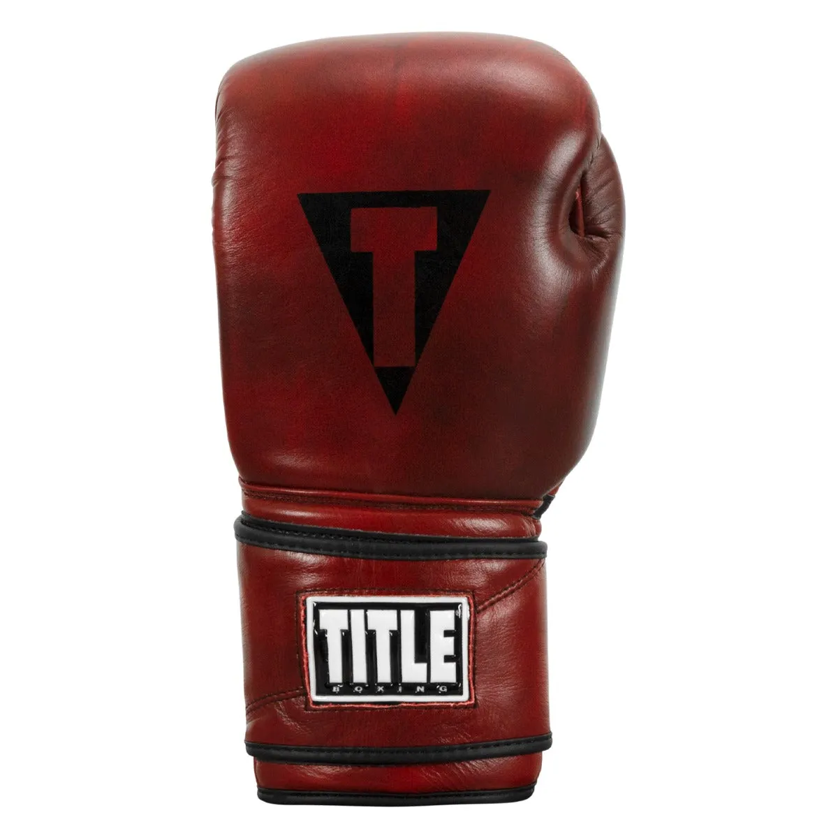 TITLE Boxing Blood Red Leather Bag Gloves