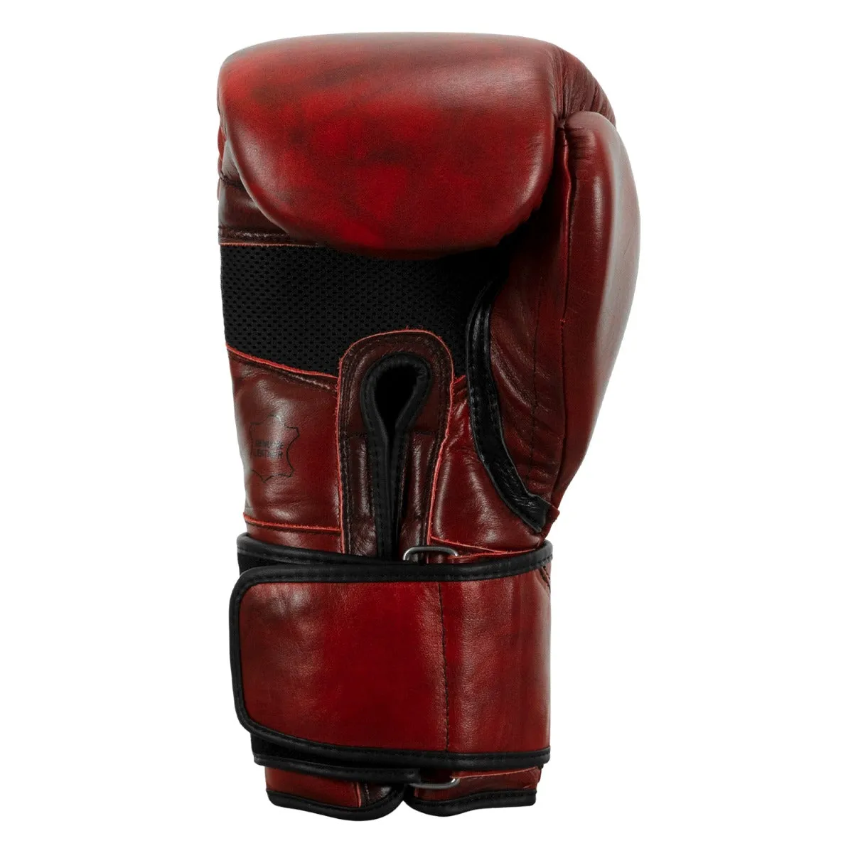 TITLE Boxing Blood Red Leather Bag Gloves