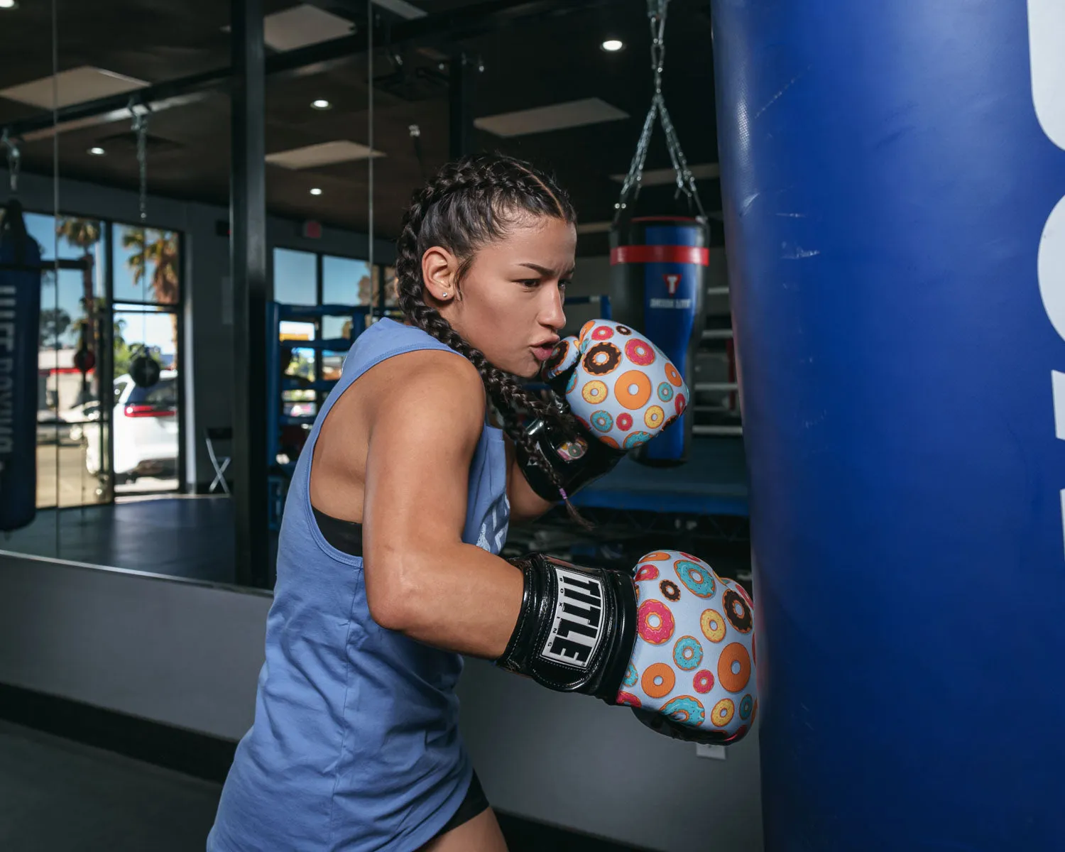 TITLE Boxing Infused Foam Donut Training Gloves