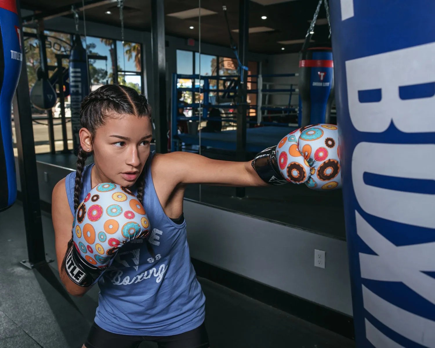 TITLE Boxing Infused Foam Donut Training Gloves