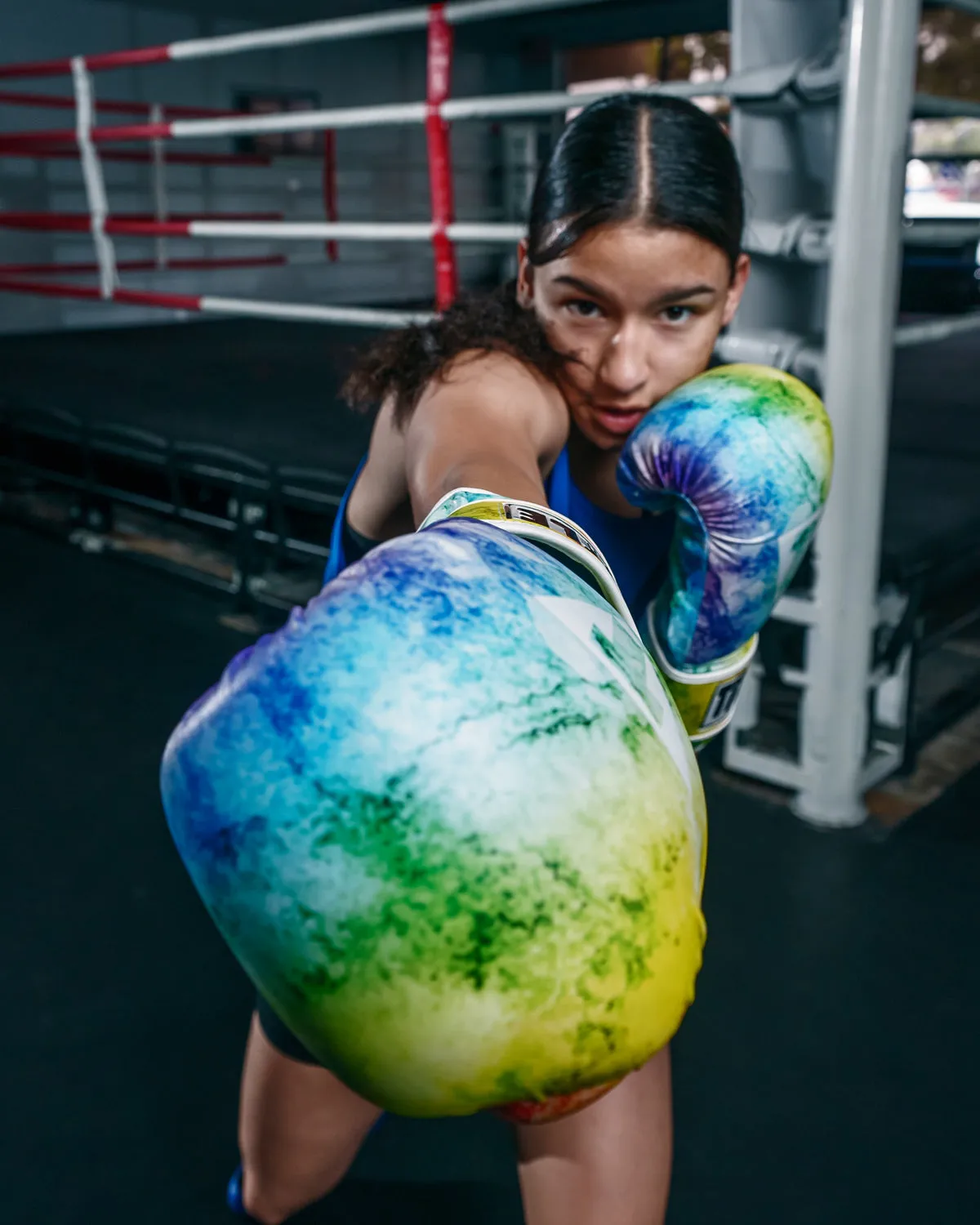 TITLE Boxing Limited Edition Tie Dye Bag Gloves