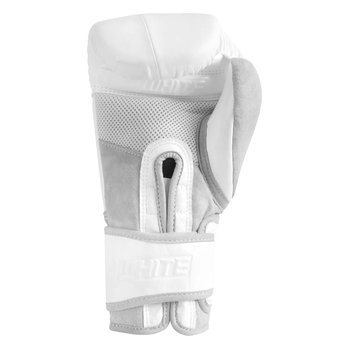 TITLE White Boxing Heavy Bag Gloves