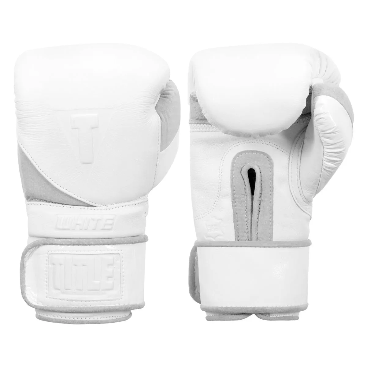 TITLE White Boxing Training Gloves 2.0