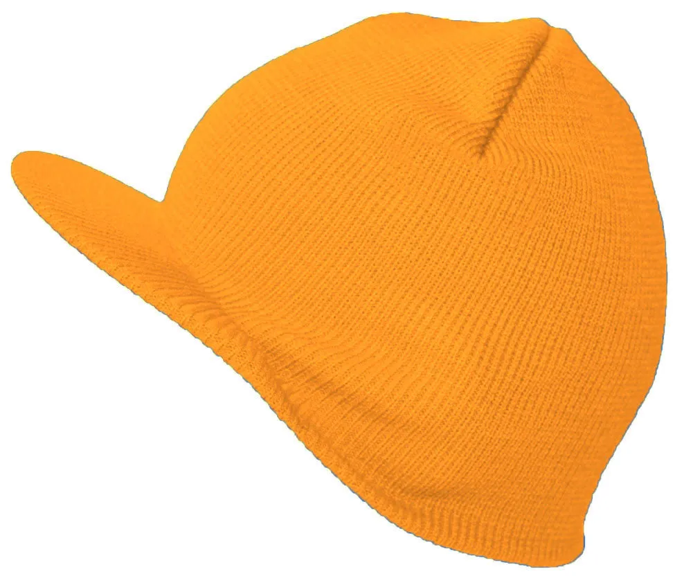 TopHeadwear Cuffless Beanie Cap with Visor