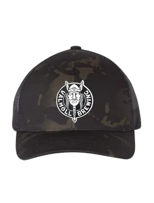 Valhöll Brewing · Black Camo Trucker Hat