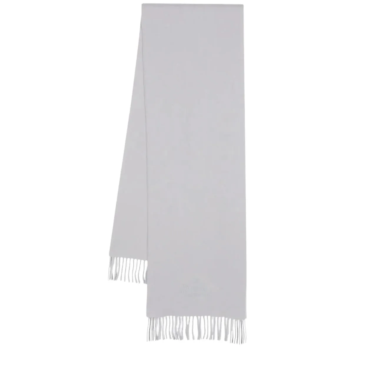 Vivienne Westwood Embroidered Logo Light Grey Scarf